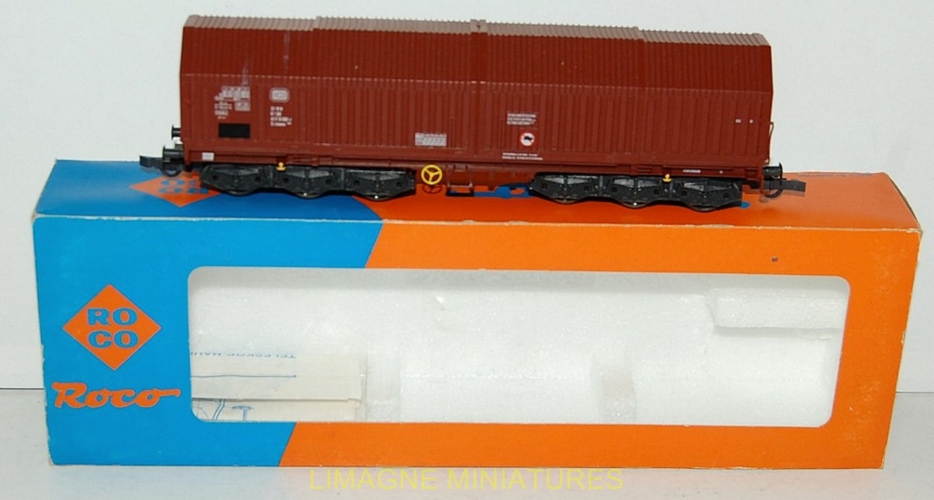Wagon Téloscopique Roco CFL 46773 - Brun - Modélisme Ferroviaire - NEUF
